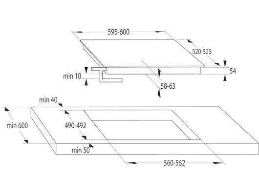 Варочная панель HISENSE HIC6422BSC
